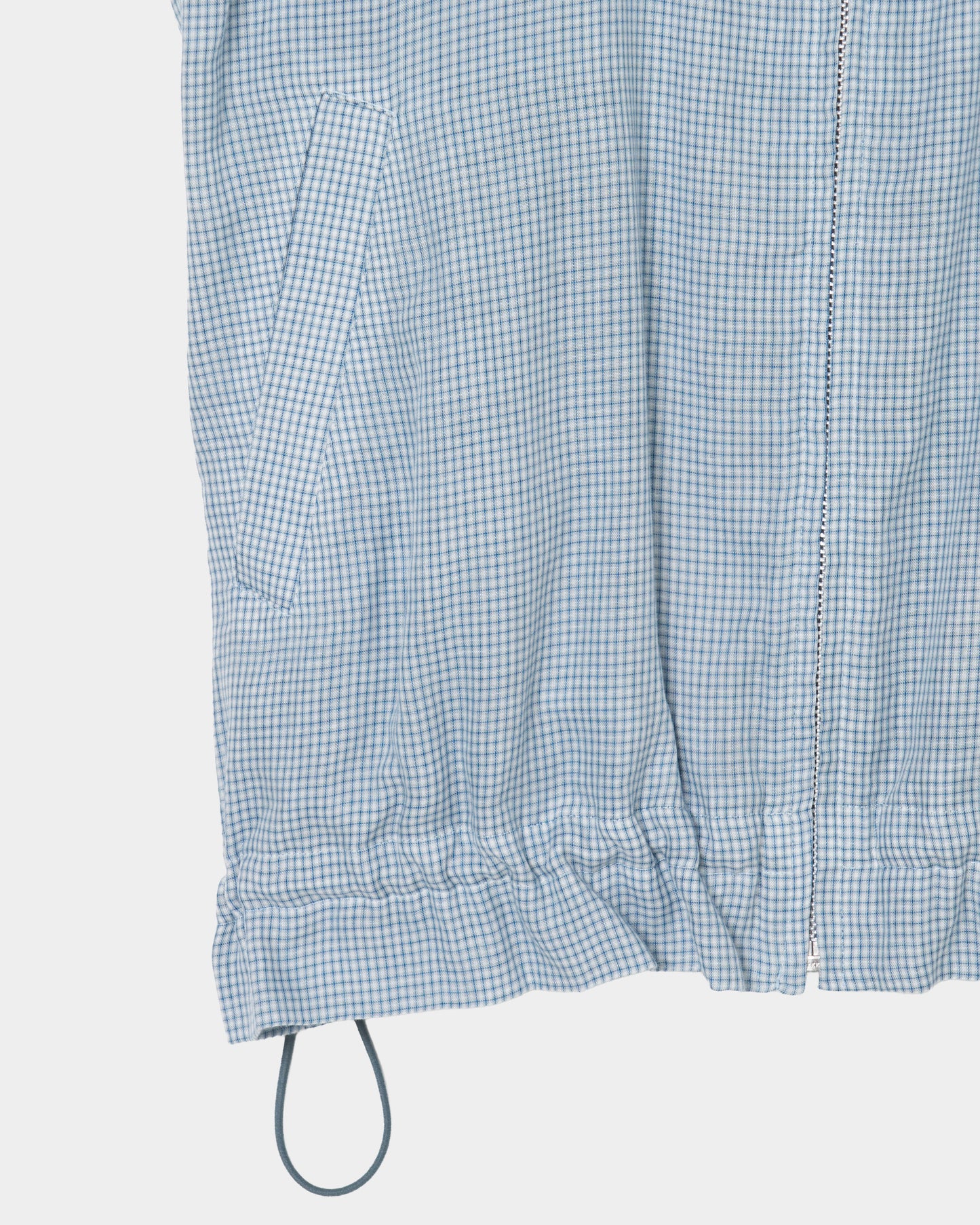 bijou logo check drawstring blouson Blue【Delivery in January 2027】