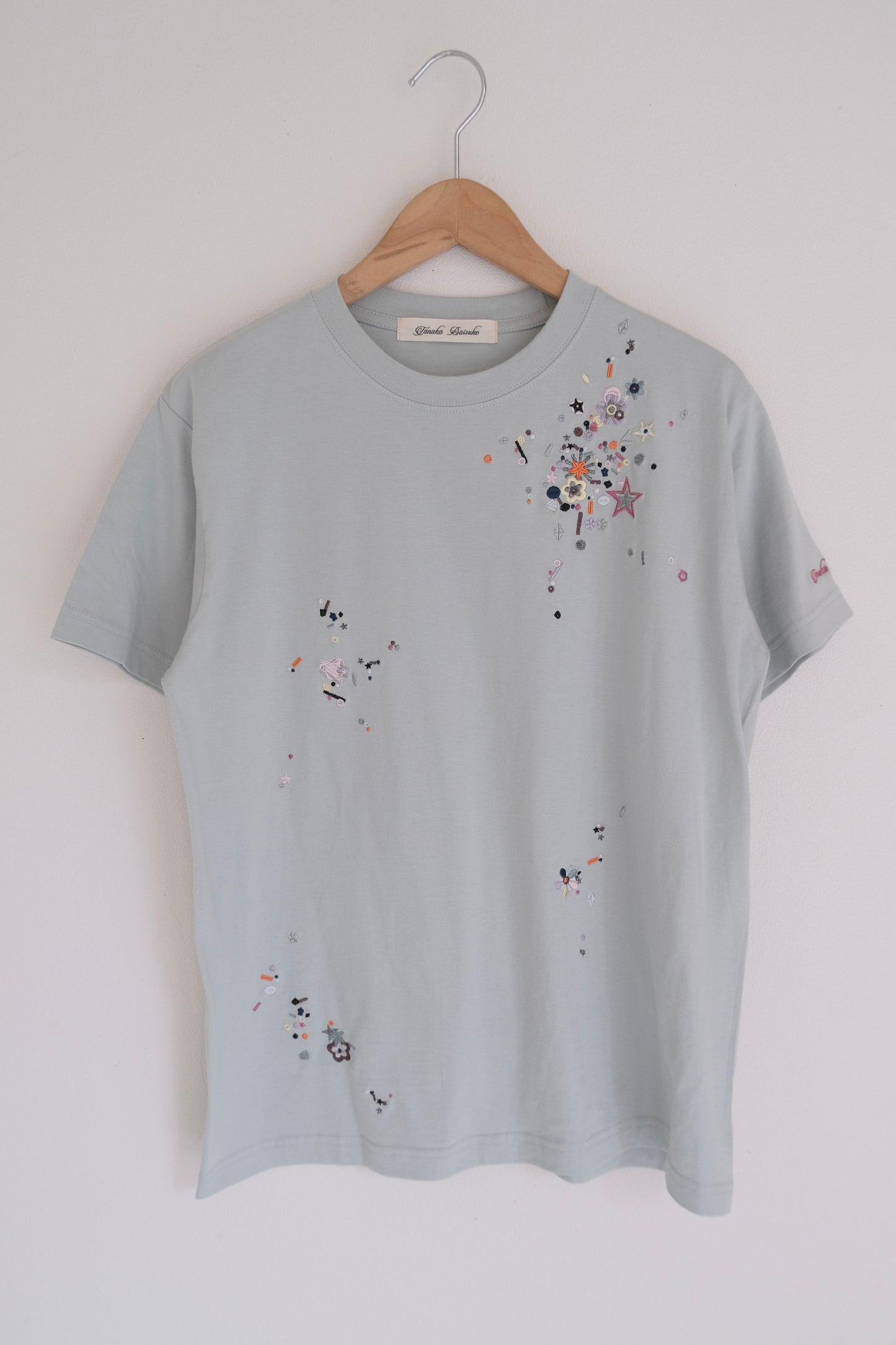 hearty childhood spangle T-shirt Mint【Delivery in July 2024】