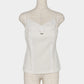 Rosette tile bustier tops White【Delivery in February 2027】