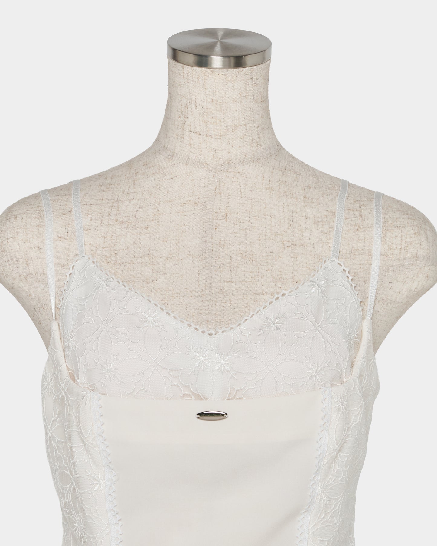 Rosette tile bustier tops White【Delivery in February 2027】