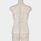 Rosette tile bustier tops White【Delivery in February 2027】