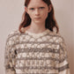 Lace border knit pulover Off white【Delivery in January 2027】