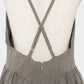 Front ruffle open back dress Greige【Delivery in February 2027】