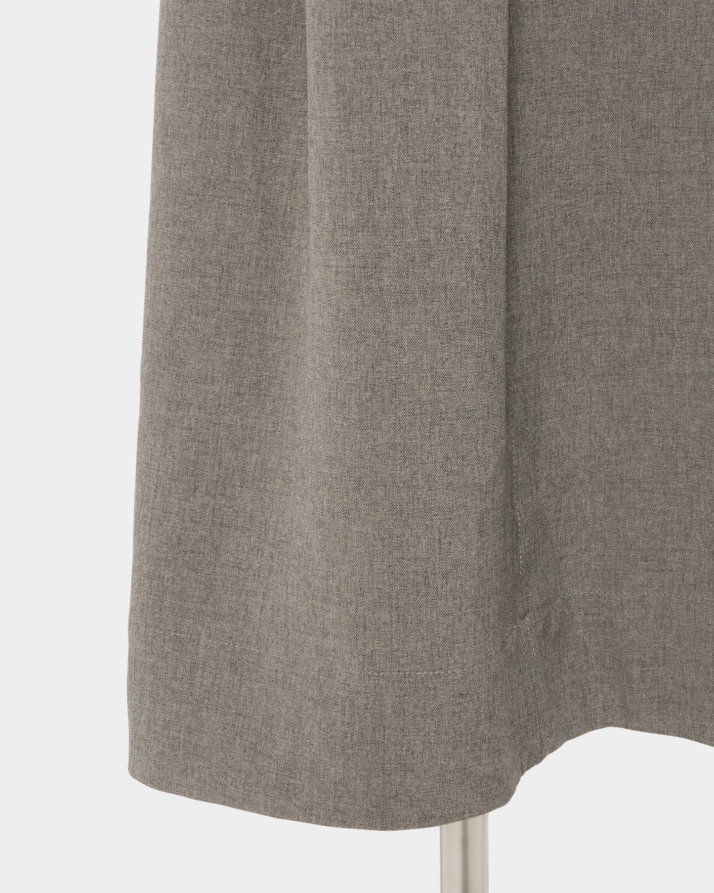 Front ruffle open back dress Greige【Delivery in February 2027】