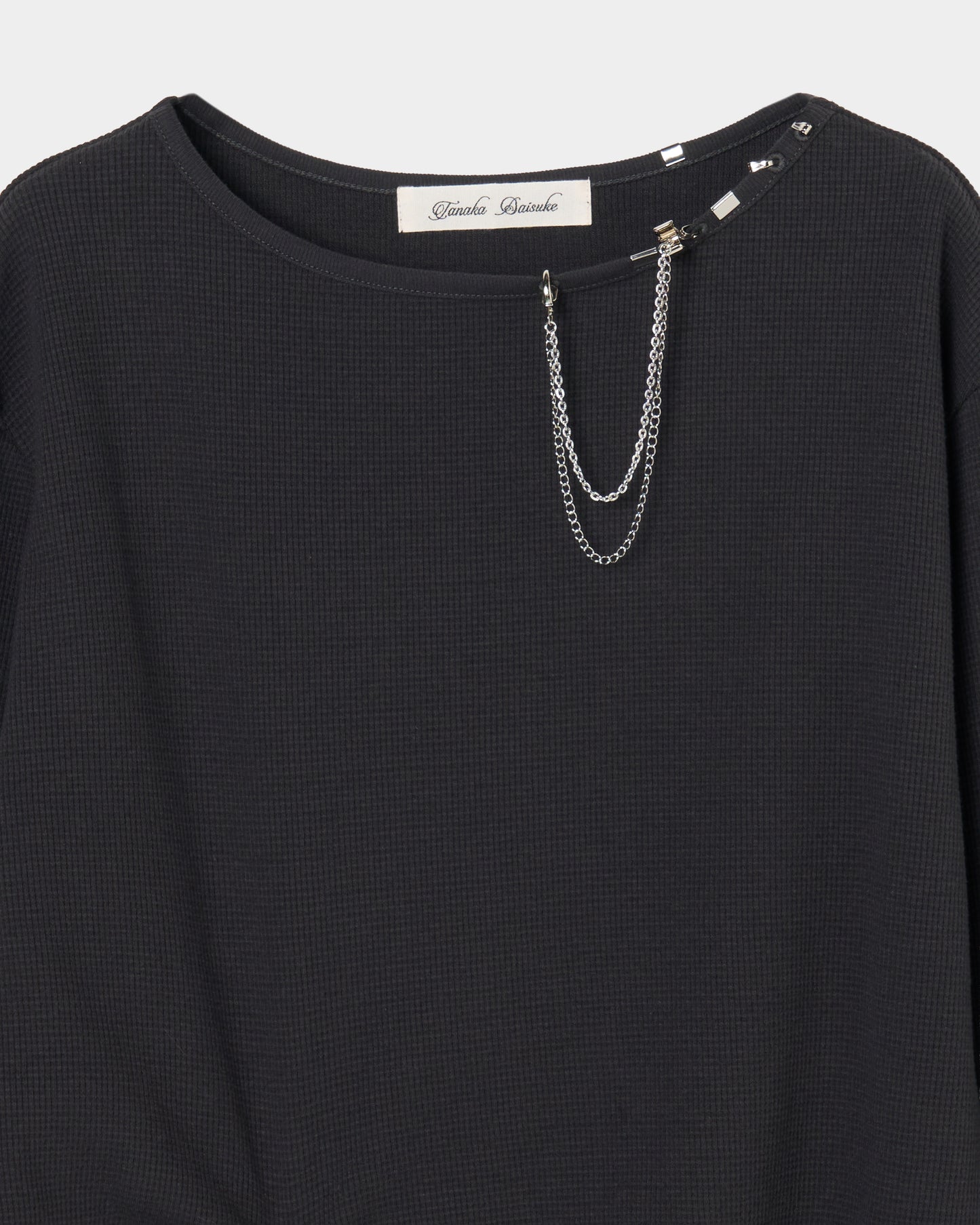body piercing long sleeve pullover Charcoal【stock】