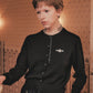 Silver crystal bijou wing cardigan Black【Stock】