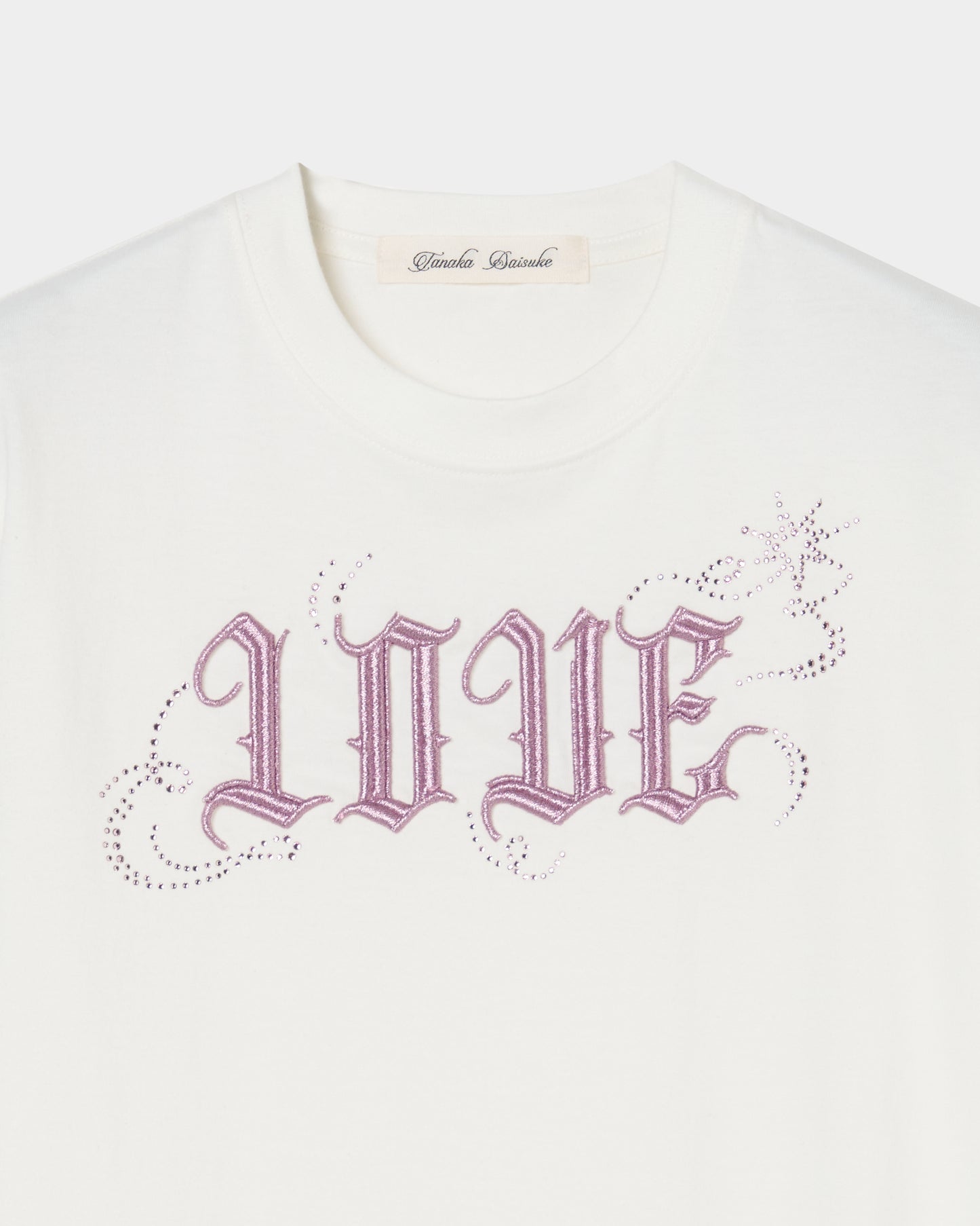 LOVE sparkle T-shirt White × Pink【POPUP先行】