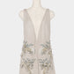 Botanical bijou suede mini dress【Delivery in March 2027】