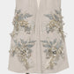 Botanical bijou suede mini dress【Delivery in March 2027】