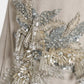 Botanical bijou suede mini dress【Delivery in March 2027】