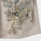 Botanical bijou suede mini dress【Delivery in March 2027】