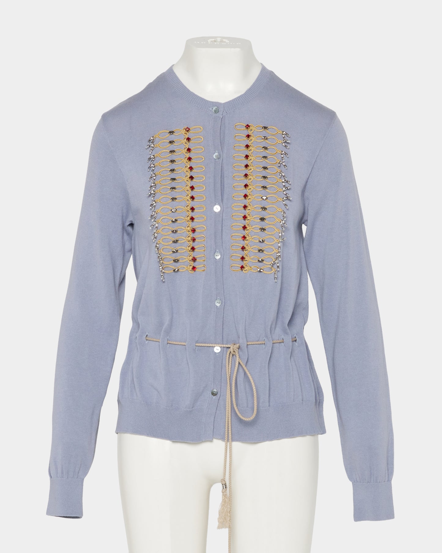 Napoleon bijou knit cardigan Sax【Delivery in February 2027】