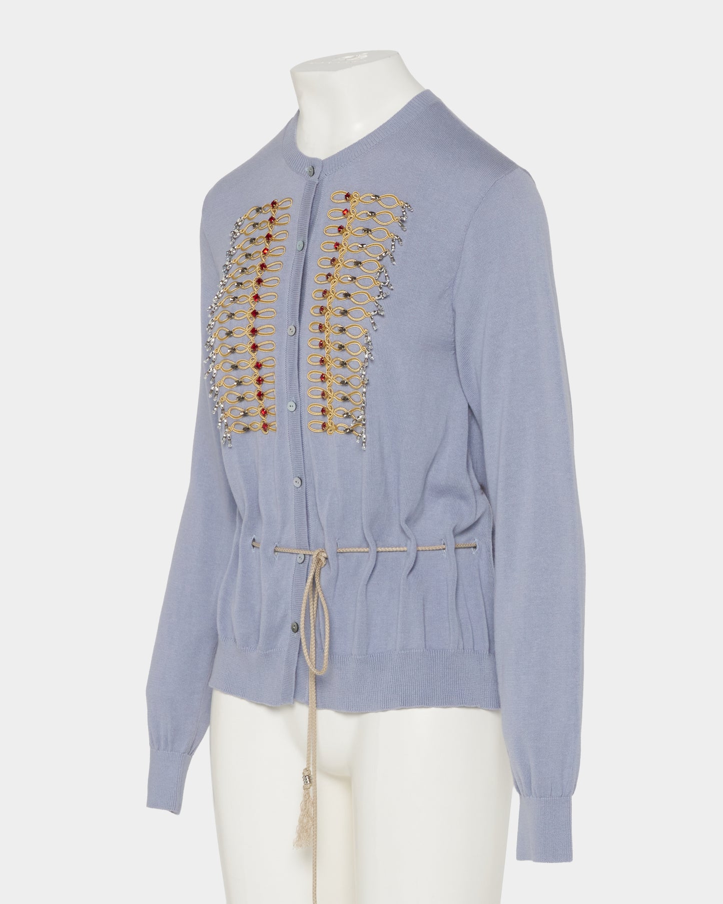 Napoleon bijou knit cardigan Sax【Delivery in February 2027】