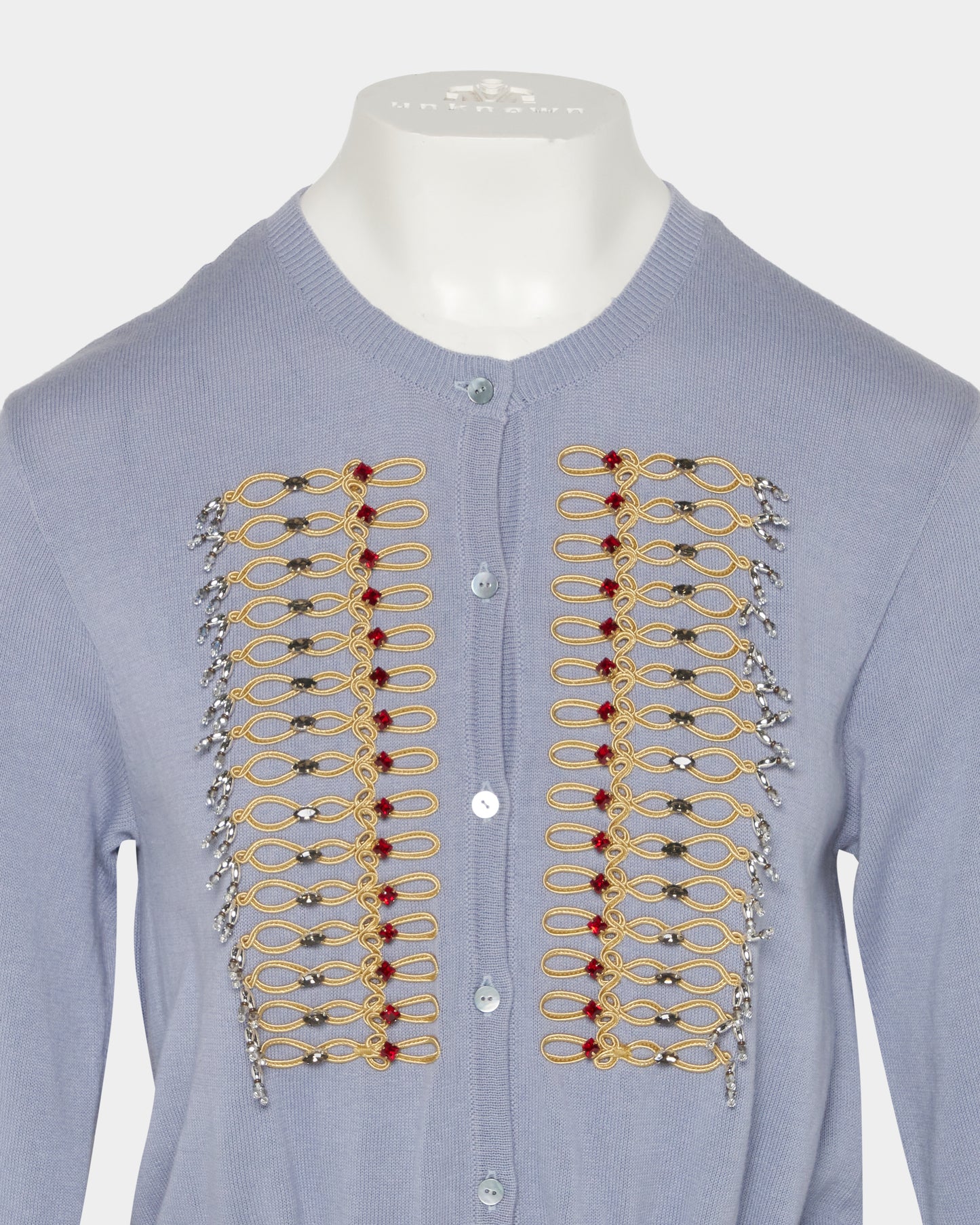 Napoleon bijou knit cardigan Sax【Delivery in February 2027】