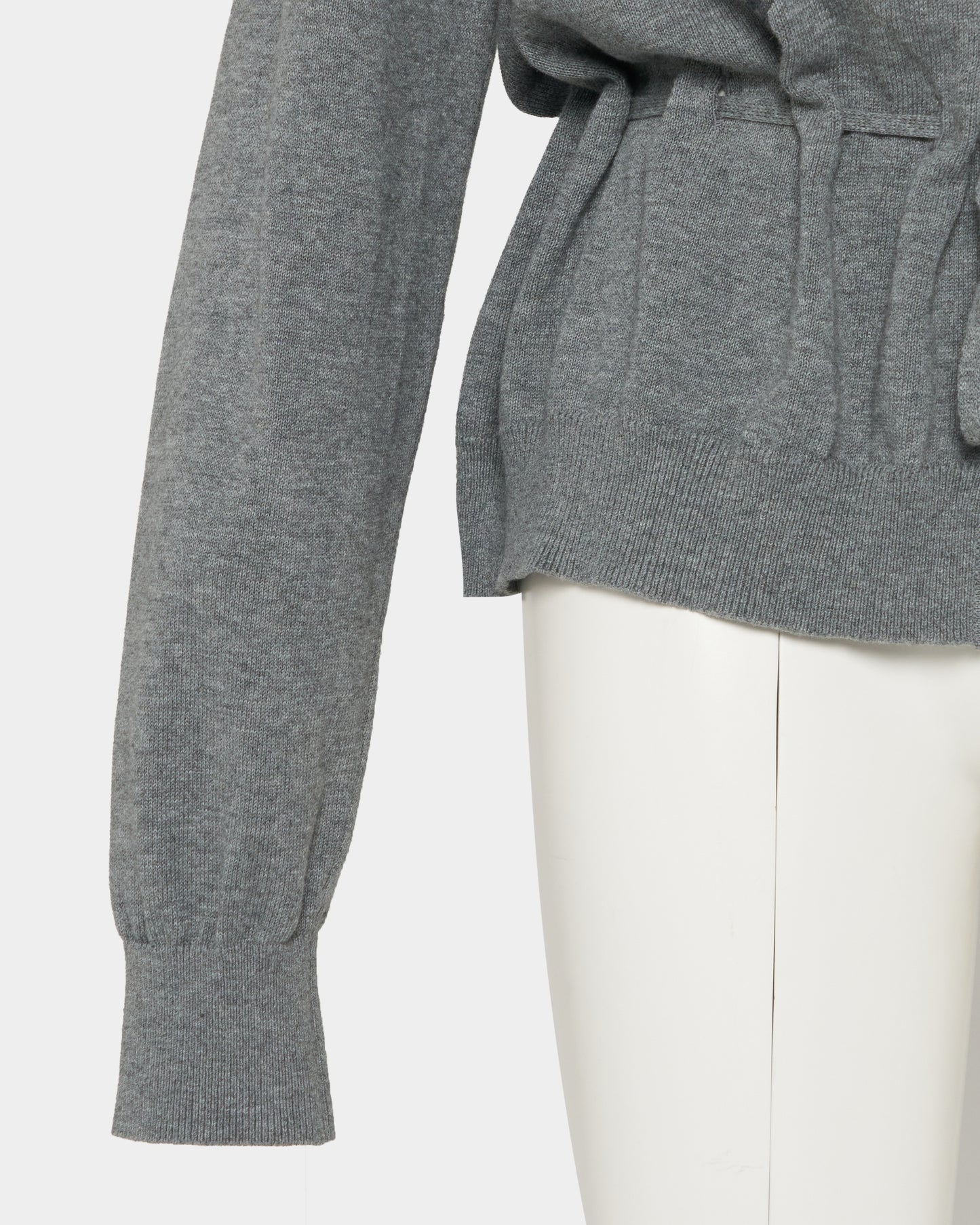 Lace argyle bijou knit  cardigan Gray【Delivery in February 2027】