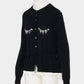 Bijou bra peplum knit  cardigan Black【Delivery in February 2027】