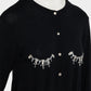 Bijou bra peplum knit  cardigan Black【Delivery in February 2027】