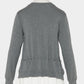 Bijou bra peplum knit  cardigan Gray【Delivery in February 2027】