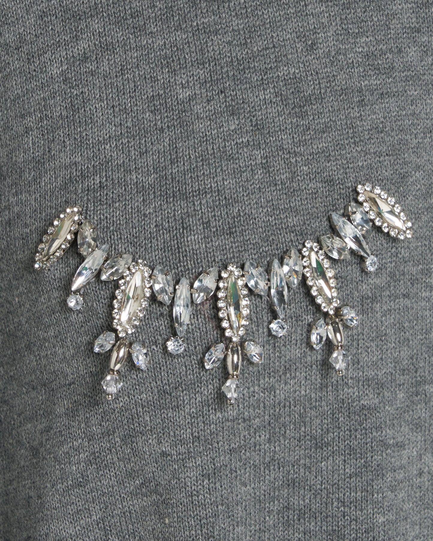 Bijou bra peplum knit  cardigan Gray【Delivery in February 2027】