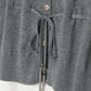Bijou bra peplum knit  cardigan Gray【Delivery in February 2027】