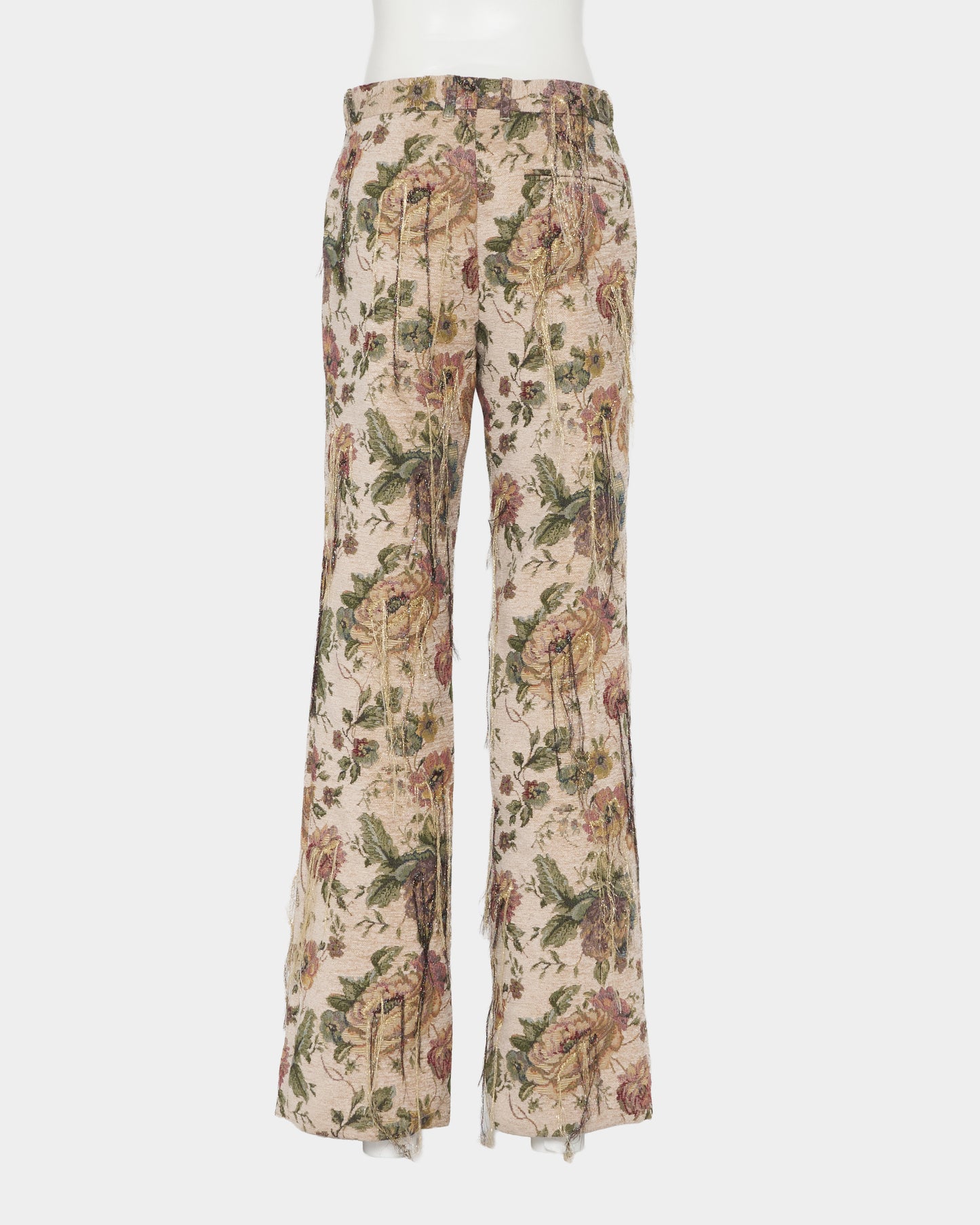 Frolal jacquard fringe pants One color【Delivery in March 2027】