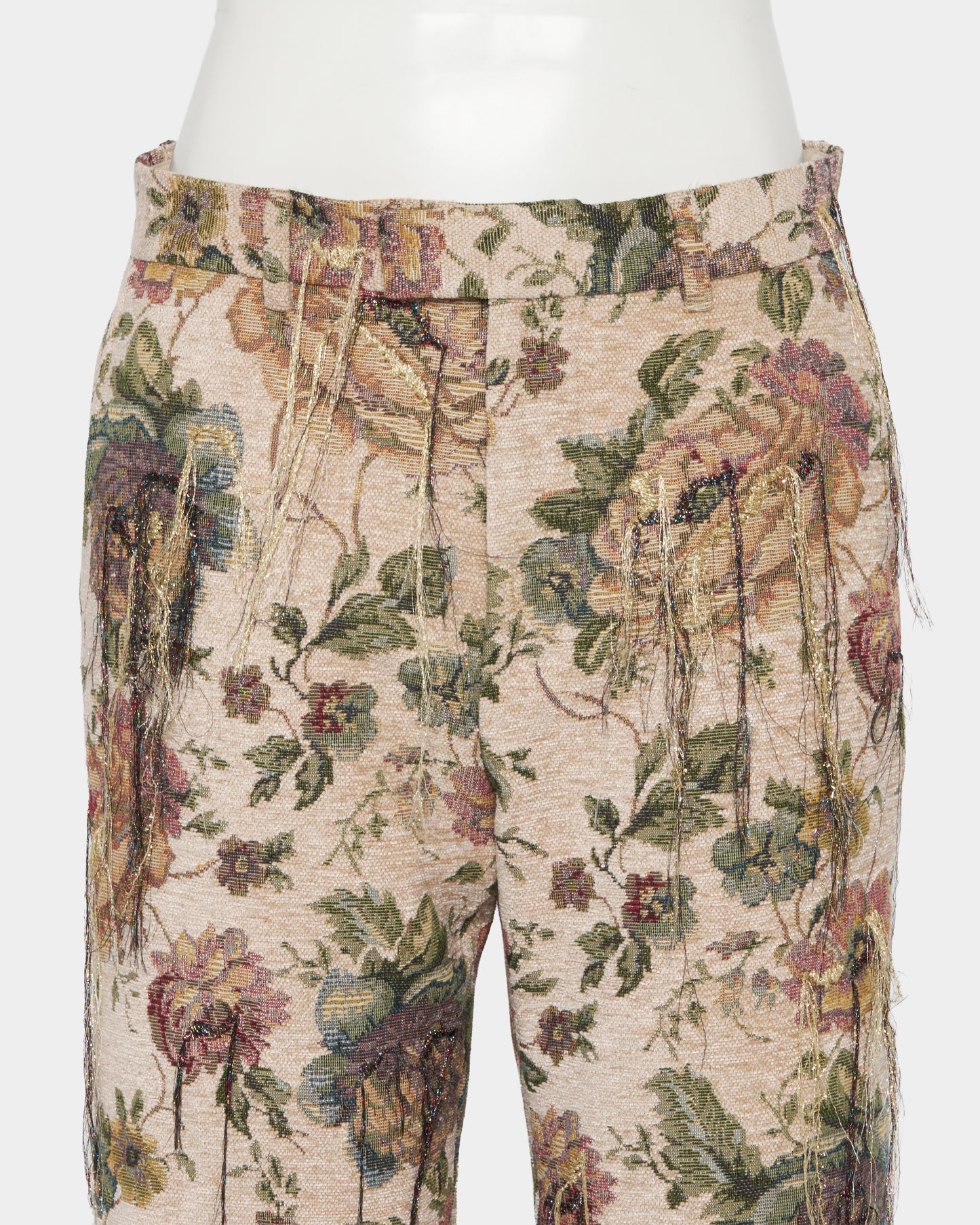 Frolal jacquard fringe pants One color【Delivery in March 2027】