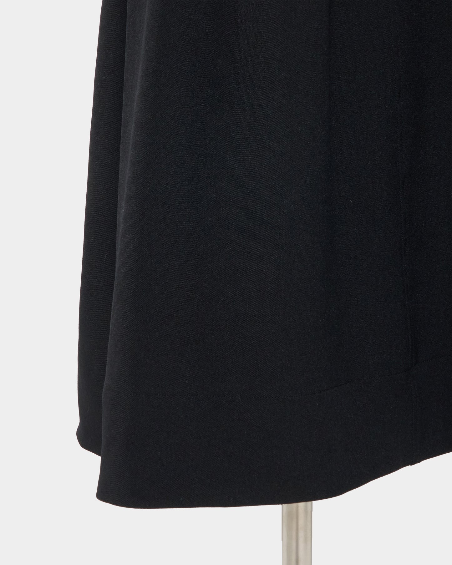 Front ruffle open back dress Black【Delivery in February 2027】