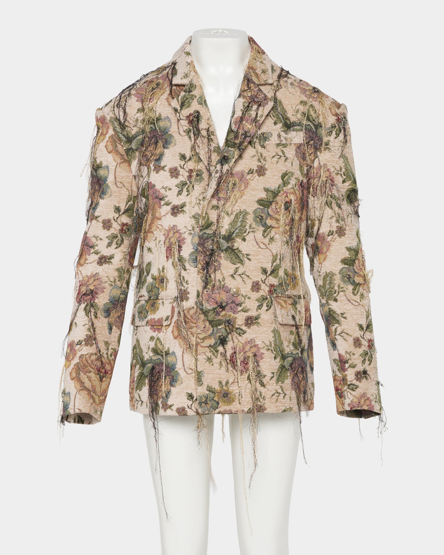 Frolal jacquard fringe jacket One color【Delivery in March 2027】