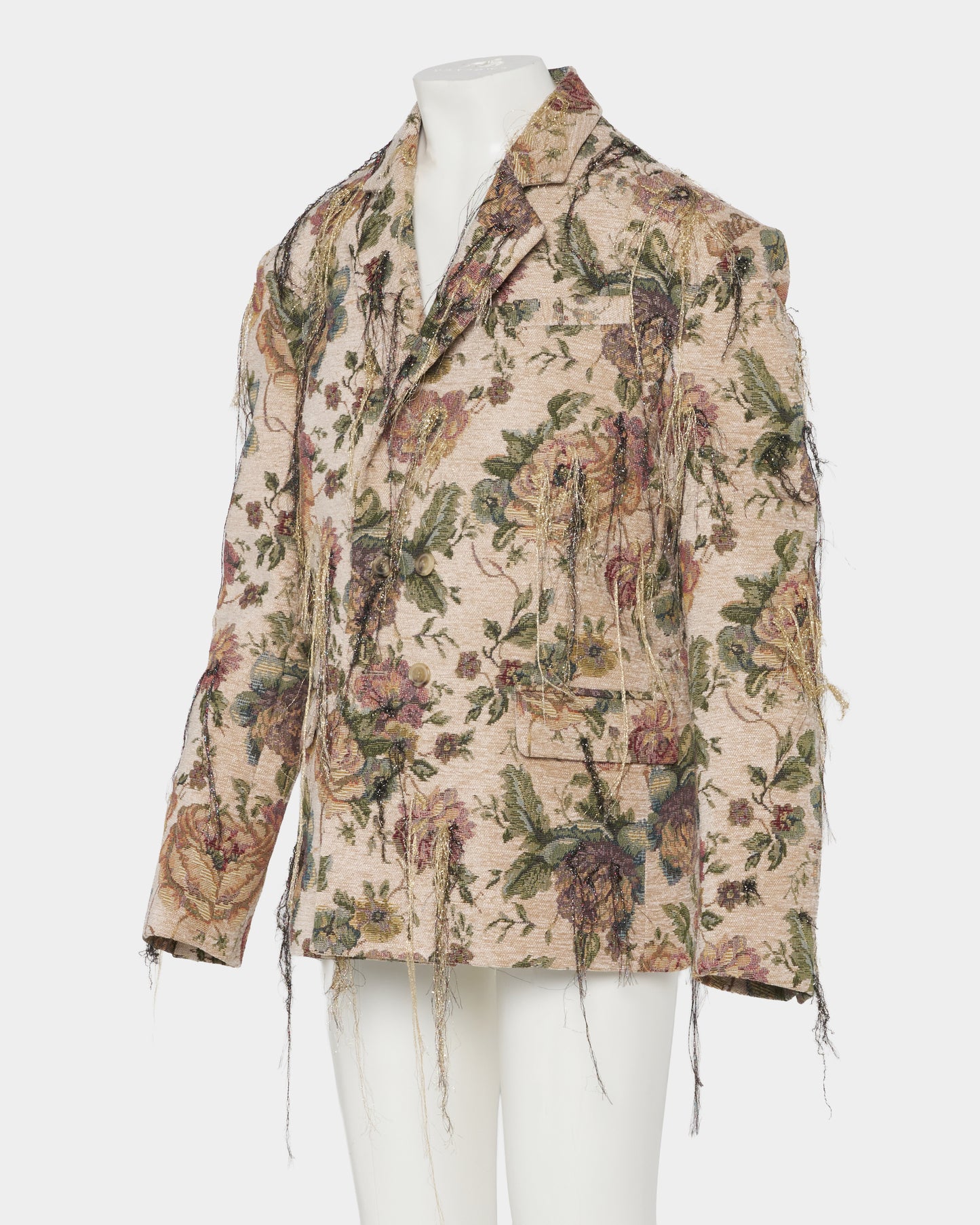 Frolal jacquard fringe jacket One color【Delivery in March 2027】