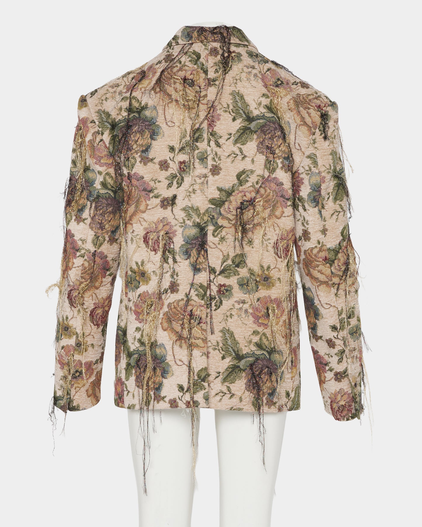 Frolal jacquard fringe jacket One color【Delivery in March 2027】
