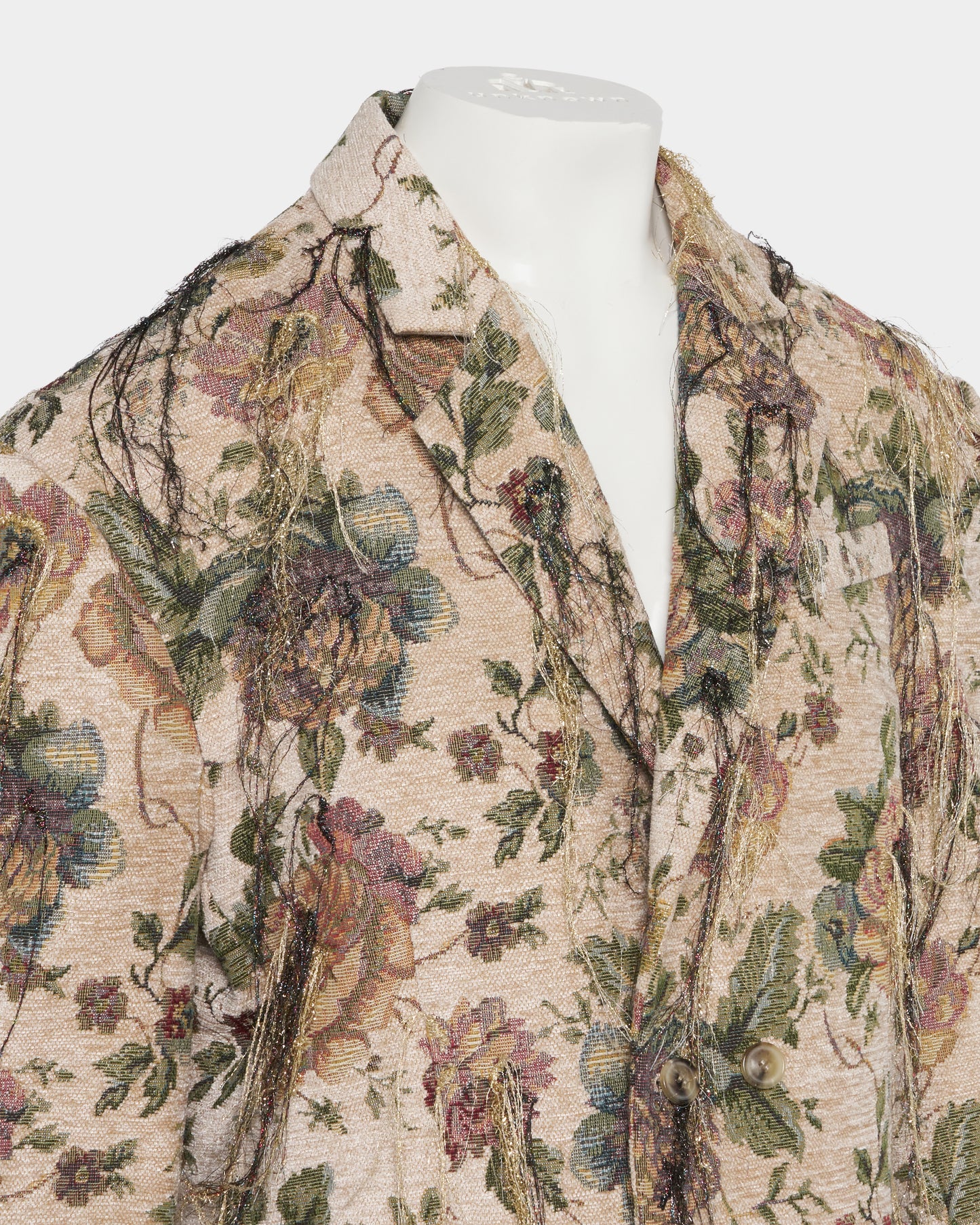 Frolal jacquard fringe jacket One color【Delivery in March 2027】