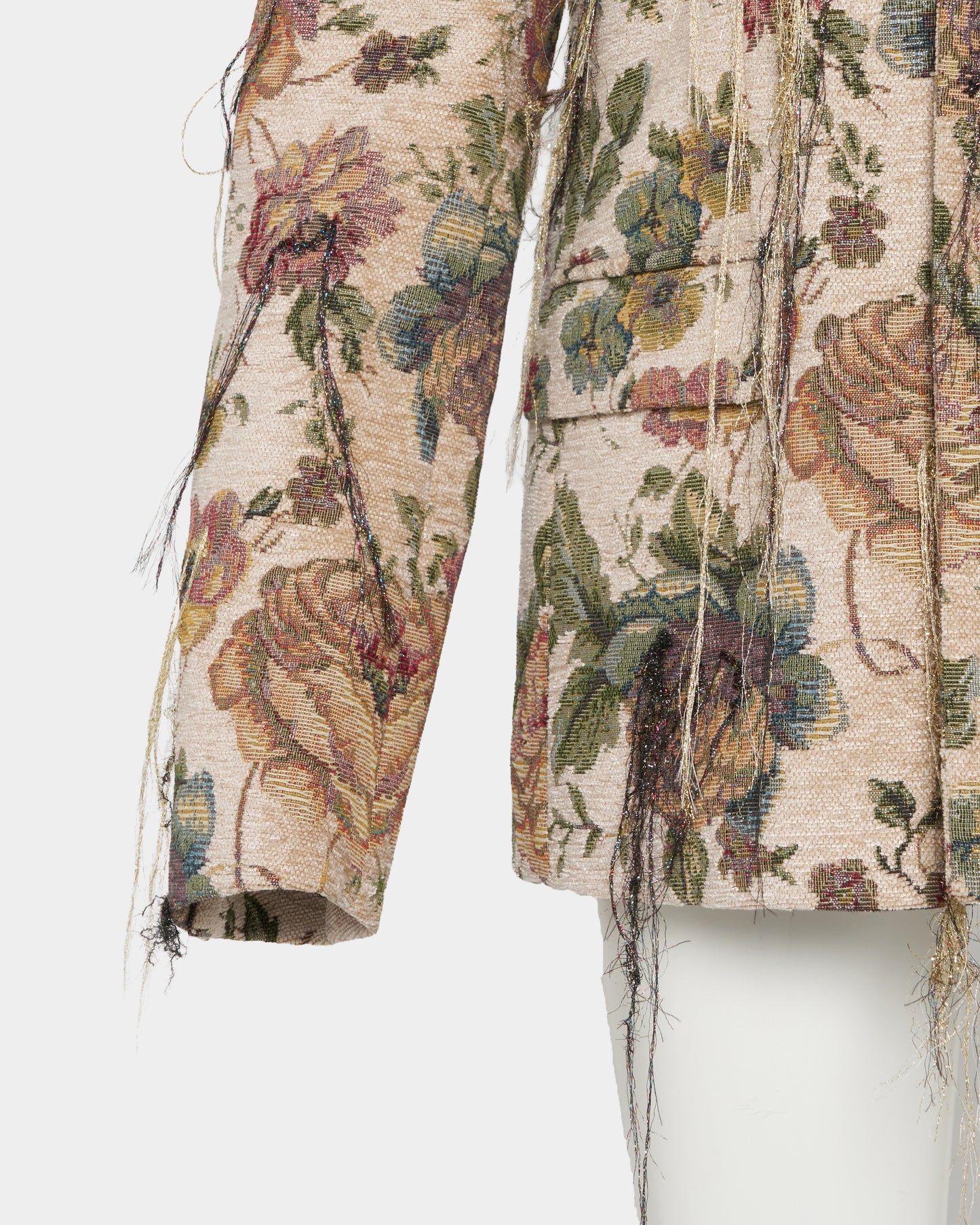 Frolal jacquard fringe jacket One color【Delivery in March 2027】