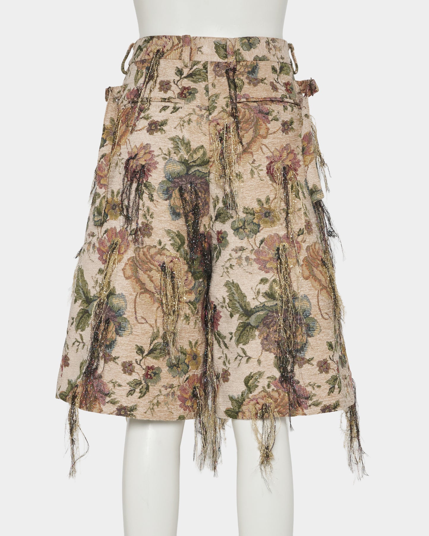 Frolal jacquard fringe half pants【Delivery in March 2027】