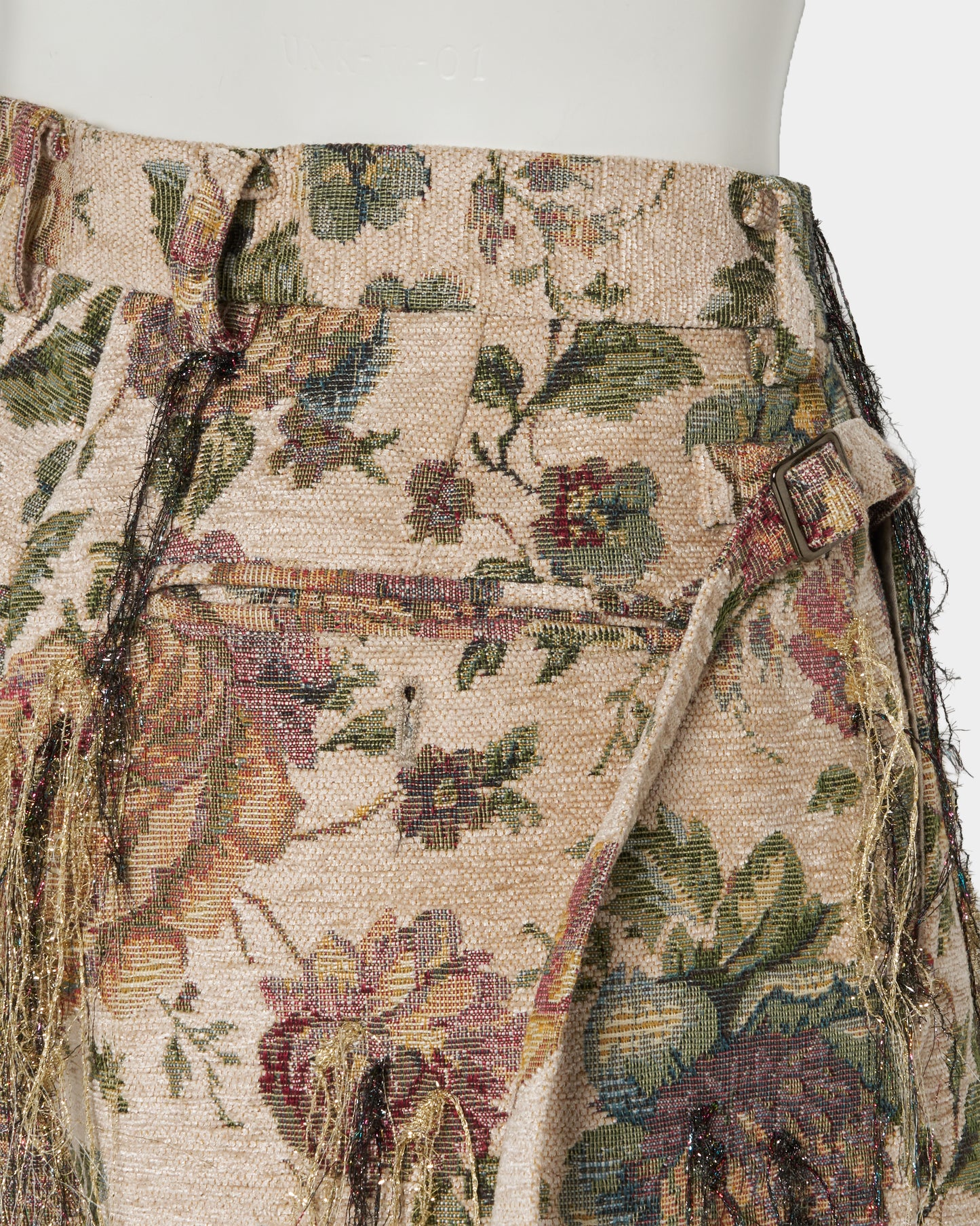 Frolal jacquard fringe half pants【Delivery in March 2027】