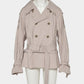Beads epolette peplum trench jacket Beige【Delivery in January 2027】