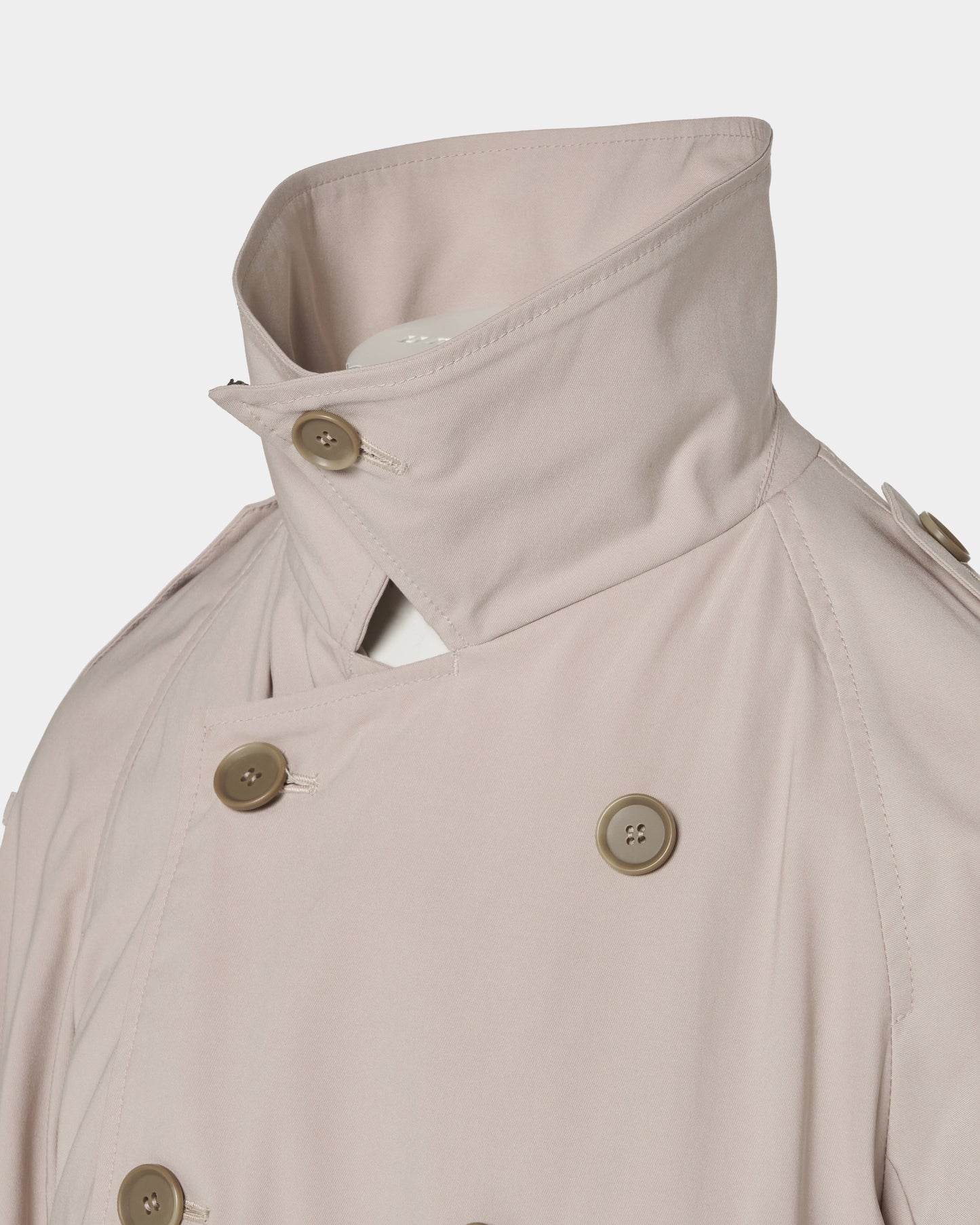 Beads epolette peplum trench jacket Beige【Delivery in January 2027】