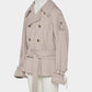 Beads epolette peplum trench jacket Beige【Delivery in January 2027】