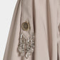 Beads epolette peplum trench jacket Beige【Delivery in January 2027】