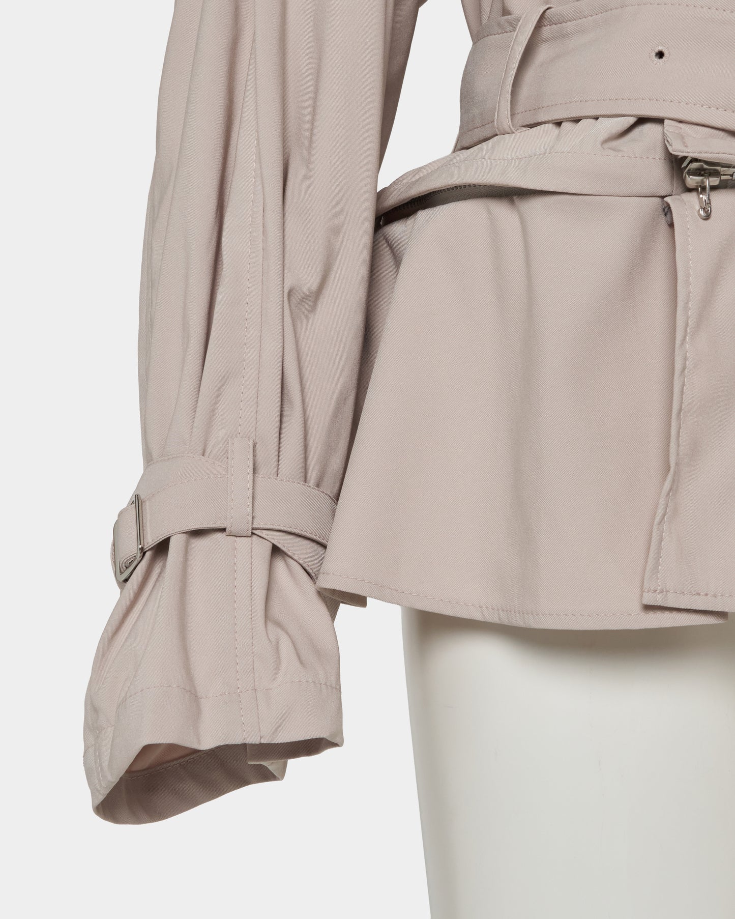 Beads epolette peplum trench jacket Beige【Delivery in January 2027】
