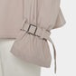 Beads epolette peplum trench jacket Beige【Delivery in January 2027】