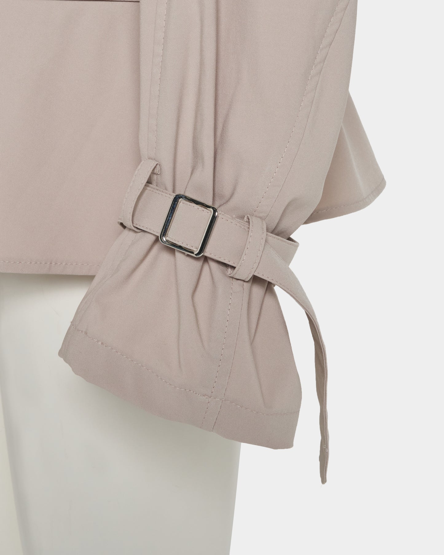 Beads epolette peplum trench jacket Beige【Delivery in January 2027】