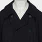 Beads epolette peplum trench jacket Black【Delivery in January 2027】
