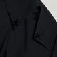 Beads epolette peplum trench jacket Black【Delivery in January 2027】