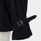 Beads epolette peplum trench jacket Black【Delivery in January 2027】