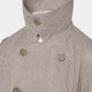 punching lace peplum trench jacket Khaki【Delivery in January 2027】