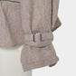 punching lace peplum trench jacket Khaki【Delivery in January 2027】