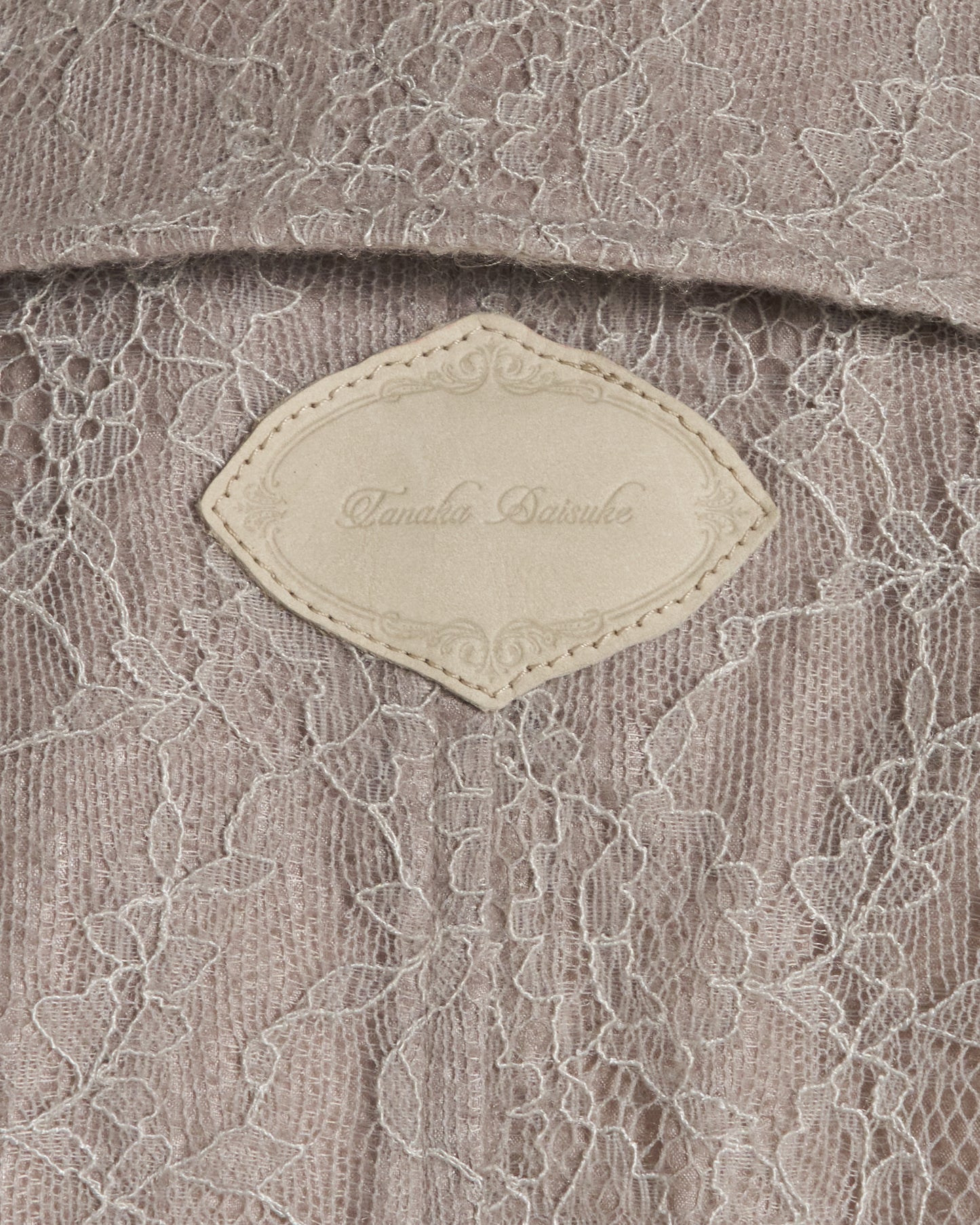 punching lace peplum trench jacket Khaki【Delivery in January 2027】
