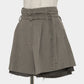 Exposed lining double belt trousers Greige【Delivery in January 2027】