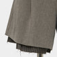 Exposed lining double belt trousers Greige【Delivery in January 2027】
