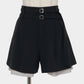 Exposed lining double belt trousers Black【Delivery in January 2027】